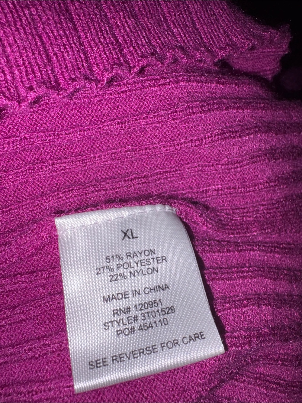 Lily Star Vibrant Ribbed Button Cardigan - Picture 5 of 5